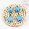 Simulación 2cm Brote de Flor Pequeña Corsé de Ópera Flor de Muñeca Pasador Flor para el Cabello Accesorios Florales Decoración de Pasador para Sombrero de Paja Flores para Bodas
