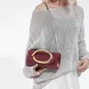 Bolsa de Embreagem de Nicho Transfronteiriça para Noite, Pequena Bolsa Quadrada Caixa, Bolsa Transversal de Ombro com Corrente de Metal Retrô Europeia e Americana para Mulheres