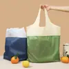 Grande Capacidade, Super Resistente, Poliéster Reciclável Dobrável Ecológica Sacola de Compras, Portátil Grande Capacidade Sacola Tote de Supermercado Promoção