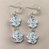 Comercio exterior exportación pendientes de moda chapados en plata 925 flor de ciruelo versión coreana de gran cantidad en stock suministro pendientes pendientes