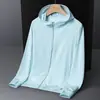 Ropa Delgada de Protección Solar para Pareja al Aire Libre Verano 2025 Secado Rápido Ropa para la Piel Moda con Capucha Transpirable Ropa de Protección Solar Abrigo Jane