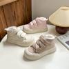 Zapatos de tabla Beier de caña alta con forro polar, suaves, lindos, cabeza grande, suela gruesa, velcro, Otoño/Invierno 2024, Nuevos Zapatos Blancos LZ6057