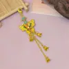 Estilo Antiguo Hanfu Colgante de Borla Accesorio Colgante de Borla Dorada Cheongsam Abanico Ropa Xiuhe Accesorio Broche de Solapa DIY