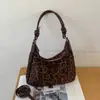 Bolsa hobo de moda transfronteiriça, bolsa de ombro versátil casual de grande capacidade, nova bolsa tote para o dia a dia em tecido escovado retrô 2026