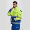 Exportado a Europa, Ropa Ignífuga, Traje Anti-Arco para Trabajo al Aire Libre, Ropa de Trabajo de Otoño e Invierno, Ropa de Trabajo Amarilla de Alta Visibilidad para Construcción