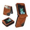 Funda Adecuada para Teléfono Samsung Z Flip8, Funda Protectora Plegable con Ranura para Tarjeta, Diseño de Línea Bloqueadora de Color para Samsung Fold 6ª Generación