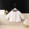 Inverno Novo Estilo Coreano Roupas Infantis Outdoor Outono/Inverno Meninas Jaqueta Floral com Gola Alta Forrada de Lã Roupa de Outdoor Infantil