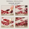 Mantel de Año Nuevo 2026 Impermeable y a Prueba de Aceite Sin Lavado Rojo Festivo Mantel Protector de Mesa Boda Doble Felicidad Mantel para Mesa de Centro