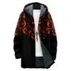 Sudadera con capucha de manga larga transfronteriza 2024 Europa y América Impresión digital 3D Chaqueta casual con capucha de manga larga para hombre