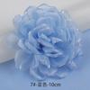 4-10cm fábrica em estoque camélia borda queimada flor chapelaria tecido flor feita à mão acessórios flor de tecido acessórios DIY broche