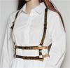 Correa de Cuero con Tirantes Personalizada Estilo Oscuro Coreano para Mujer, Cinturón Guapo y Versátil con Fajín para Traje y Camisa