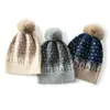Novo Chapéu de Cashmere Feminino Inverno Quente À Prova de Frio Exterior Cor Sólida Bola de Pelo Moda Versátil Chapéu de Lã Tricotado