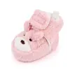 Zapatos de terciopelo para bebé de otoño e invierno, suela suave, zapatos para niños pequeños, zapatos de algodón, zapatos para bebé, zapatos de suela suave, 0-1 años, zapatos de suela suave, 2525