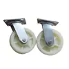 Roda de carrinho plana de 4 polegadas 5 polegadas 8 polegadas rodízio universal silencioso espessado roda única de nylon pesado de 6 polegadas