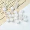 Cuentas Redondas de Agujero Grande Chapadas en Oro Cuentas Sueltas Pulsera DIY Accesorios para Coletas Cubo de Cuentas Accesorios para Joyería Venta al por Mayor