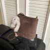 Bolsa Pequena Fosca de Nicho Transfronteiriço 2025 Outono Novo Estilo Simples Moda Moderna Portátil Bolsa de Ombro