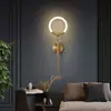 Luminária de Parede Longa Minimalista Luz de Luxo LED Linha Luminosa Quarto Cabeceira Hotel Sala de Estar Grelha Decoração Linha Luminária de Parede