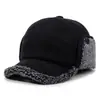 Orejeras de Invierno para Hombre Calentitas Engrosadas Gorra de Béisbol para Hombres de Mediana Edad y Mayores Protección contra el Viento y el Frío Gorra de Pico con Felpa
