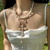 Collar Apilado de Cruz Dorada Retro Bizantino Barroco Americano Transfronterizo Europeo y Americano Y2K Mismo Estilo que en Ins Venta al por Mayor