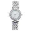 Relógio Feminino de Moda Leve de Luxo com Madrepérola + Relógio Decorativo Cravejado de Diamantes para Mulheres Weiying Watch Relógio de Quartzo Atacado