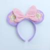 Bordado Grande Flor Orelha Grande Bow Wash Hair Band Hair Band Cartoon Bonito Sweet Hair Band All-match Hair Band