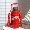 Taza Isotérmica de Acero Inoxidable 316 de Gran Capacidad Estilo Coca-Cola Portátil para Exteriores Taza para Coche Tetera Regalo de Empresa