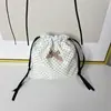 Nueva Bolsa de Almacenamiento de Lunares Mini Linda Bolsa con Cierre de Cordón Simple de Alto Valor Bolsa de Tela de Mano para Artículos Varios