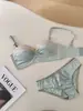 Lencería Strapless Antideslizante para Mujeres con Poco Busto, Efecto Push-Up, Anticaída, Sujetador Sexy de Encaje Media Copa