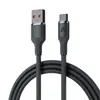 Estender 3 m trançado 120W super carregamento rápido linha de dados Typec para Huawei glory 6A linha de carregamento rápido transfronteiriça