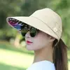 Chapéu de Coelho Dobrável Resistente a UV Edição de Verão para Mulheres Novo para Viagem ao Ar Livre Casual Versátil Protetor Solar Chapéu de Sol