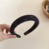 Diadema de lana floral estilo coreano retro para otoño e invierno, suave y elegante, diadema de copa alta para ir al trabajo y salir, accesorio para el cabello elegante
