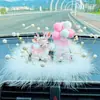 Adorno para Coche de Ciervo para Viaje Seguro Perfume para Coche Celebridad de Internet Incienso Suministros de Decoración Interior para Coche Nuevo Juego Completo Femenino