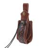 Cinto marrom aristocrático medieval Cinto elástico de proteção de cintura Viking Cintura de couro Traje COSPLAY adereços de palco