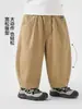 Pantalones Scimitar de Algodón Puro para Niños Europeos Estilo Primavera y Otoño 2026 Ropa Nueva para Niños Medianos y Grandes Ropa de Otoño para Bebés Pantalones Modernos