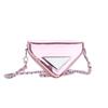 Bolso Cruzado para Niños Estilo Coreano Charol Cara Brillante Triángulo Láser Bolso de Hombro para Niñas Mini Bolso de Cadena para Niños
