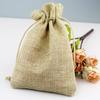Bolsas de Lino Marrón Directamente del Fabricante, Bolsas de Algodón y Lino, Bolsas de Almacenamiento DIY con Cordón, Bolsas para Empaquetar Joyería