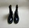 Botas Martin para Mujer 2026 Otoño/Invierno Nuevo Estilo Botines que Aumentan la Altura para Mujeres Menudas, Tacones Altos, Estilo Británico, Botas Gruesas de Tacón Francés Delgadas