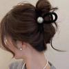 Tocado de perlas grises de alta calidad, horquilla para la parte posterior de la cabeza, pinza para el cabello de alta calidad, accesorios para el cabello, nuevo estilo, moño, temperamento, pinza para el cabello, joyería para mujeres