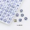 Rhinestones Quadrados para Nail Art Dongzhou 6*6, Estilo Princesa Francesa Cintilante, Rhinestones K9 Pontiagudos de Luxo Leve, Acessórios de Nail Art DIY Atacado de Fábrica