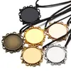 Diámetro Interior de 30 mm Aleación de Gema del Tiempo Base Redonda para Encaje Joyería DIY Pulsera Collar Accesorios Colgante C58
