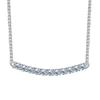 Moissanita Jane Collar Cubano Coreano Colgante Plata Esterlina 925 Platino PT950 Cadena Clavícula Shake