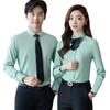 Camisa Nueva de Manga Larga Igual para Hombre y Mujer Primavera 2023 Ajustada Adelgazante Negocios Banco 4S Ropa de Trabajo Vestido
