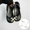 Diapositivas para Zuecos Estilo Nuevo Corazón Dulce Rosa Cereza Hebilla de Zapato de Perla Resistente Moda Accesorios Desmontables DIY