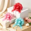Grande Tamanho Transfronteiriço 50 Cores Lisas Organza Flores de Bola Tridimensionais Presentes de Feriado de Natal Decoração de Casamento Flores Puxadas à Mão