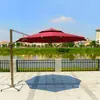 Fábrica directa de sombrillas romanas al aire libre sombrilla de manivela manual sombrilla de patio sombrilla de sol para tienda de té con leche sombrilla de parque parasol