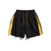 Pantalones cortos informales finos con cordón de verano 2025 para hombre, marca de moda, para estudiantes, con costuras sueltas y combinables