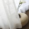 Fabricante de Mosquiteros Terminados, Cortinas de Lino Estilo Japonés para Sala de Estar, Balcón, Dormitorio, Cortinas de Lino de Piso a Techo al por Mayor, Ventana de Mirador