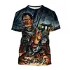 TheEvilDead3D impresión digital Dracula película moda cuello manga corta película de terror transfronterizo caliente