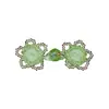 Botones de Flor de Rosa de Cristal para Cheongsam Infantil, Botones de Cuello Estilo Chino, Botones Decorativos Tejidos a Mano para Chaleco Hanfu