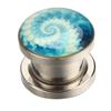 AliExpress deseo acero inoxidable rosca redonda gota de aceite aurícula expansor de oreja perforación humana joyería de oreja al por mayor
